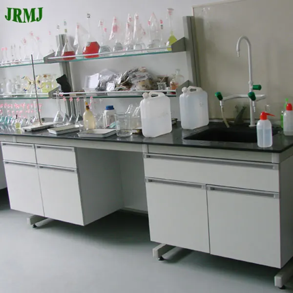 Laboratory Furniture Chemical Resistant Workstation for Chemistry Lab island bench  wall bench
