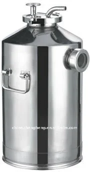 
Stainless steel medicine container with sight glass 