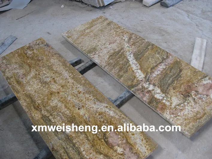 China rose white bianco antico imperial gold granite prefab kitchen countertops 3cm thick price