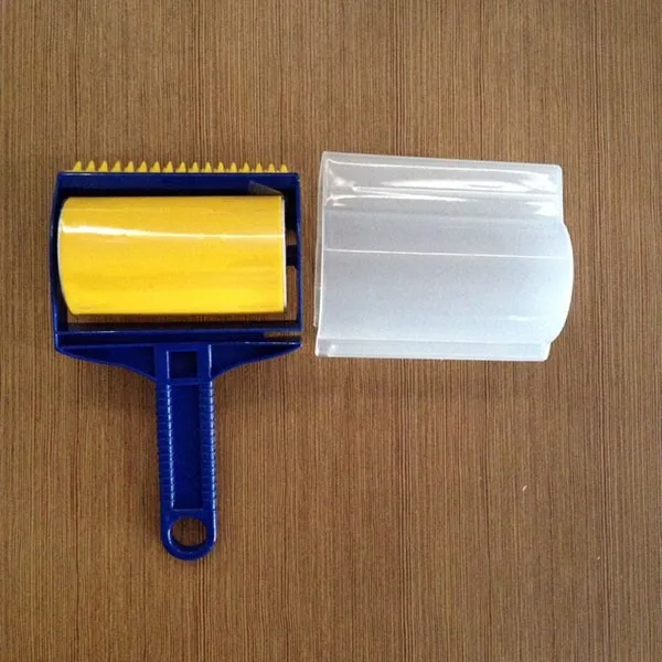 Reusable Pet Hair Picker Clothes Fur Fluff Sticky Lint Roller Remover Brush