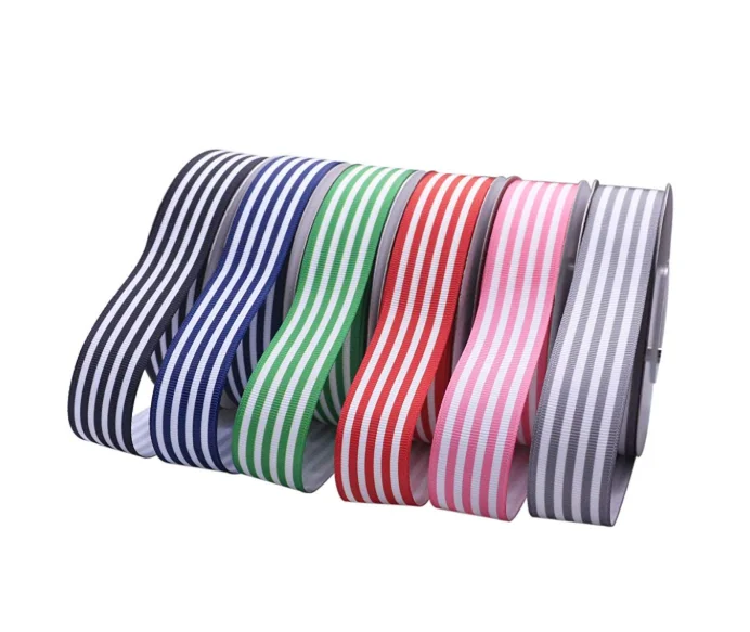 10 mm Wholesale Colorful Striped Ribbon Gift Wrapping Ribbon