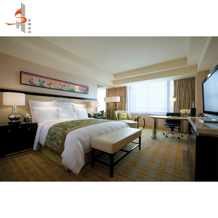 
5 star sheraton modern wooden hotel bedroom furniture 