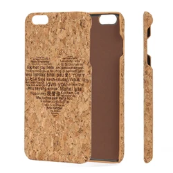 Best Selling Soft Own Design Custom Print New Cork Mobile Back Biodegradable Phone Case