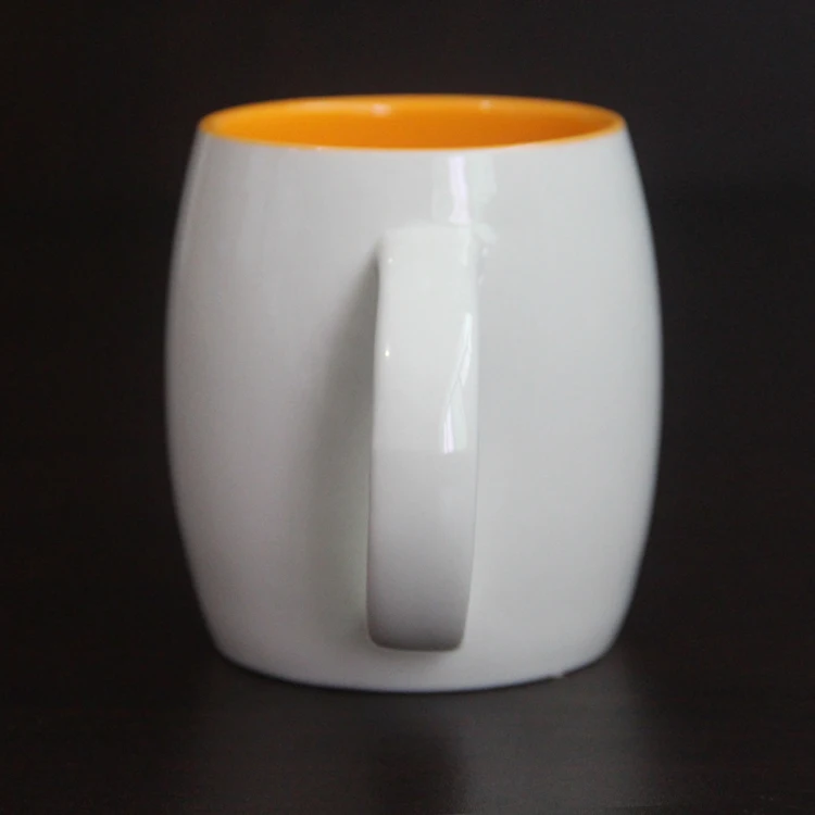 round shape coffee cups modern ceramic 16oz coffee mug for logo custom