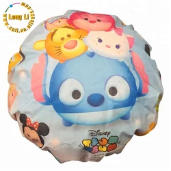 Новый дизайн, мультяшная Экологически чистая пластиковая детская шапочка для купания, шапочка для шампуня с логотипом