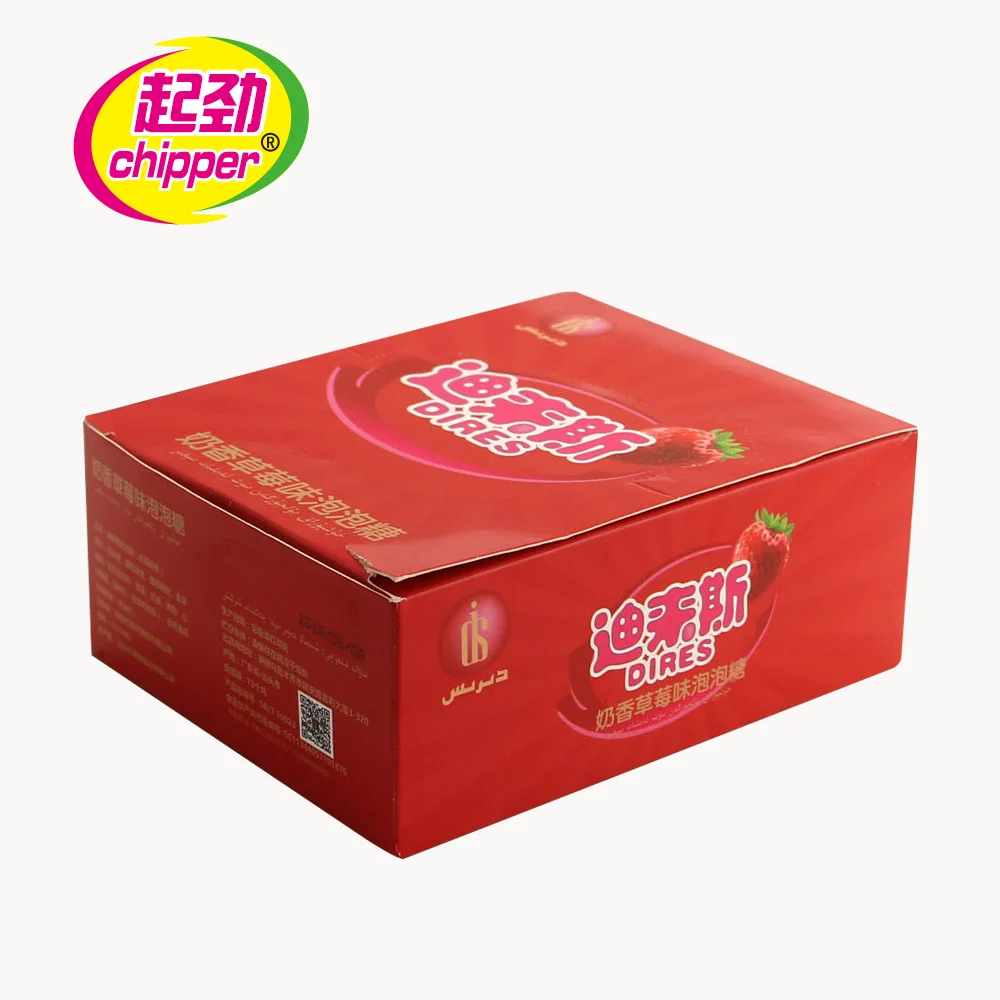 Double color Chinese bubble gum with tattoo