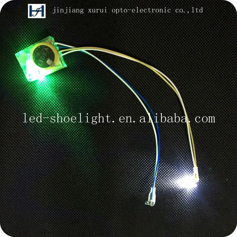 Factory Price Shoe Light Parts Colorful Waterproof Flashing Led Shoe Light