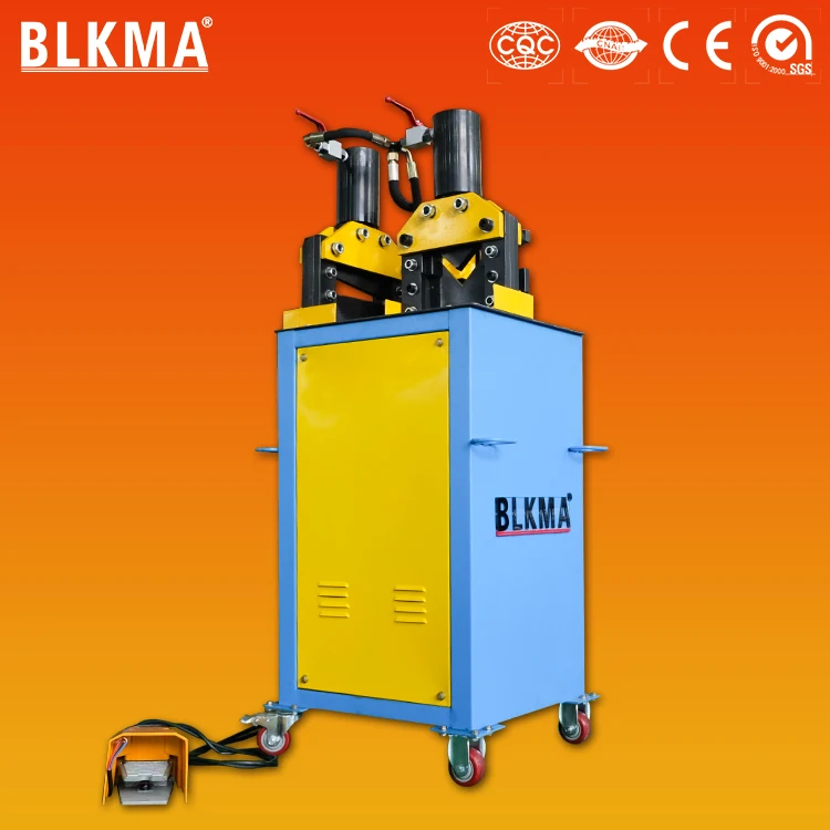 BLKMA hot sale Easy operated portable hydraulic electric angle steel cutting and hole punching machine