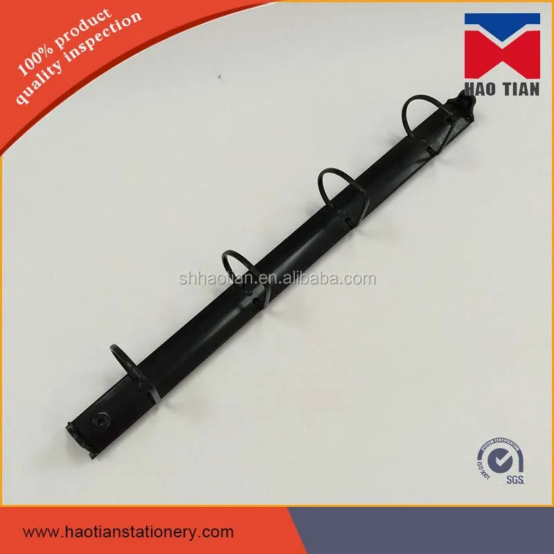 Gloss/Matt black 4-D ring binder, metal 4 ring binder