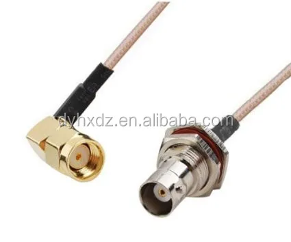 RF соединительный кабель BNC Женский к rp-sma Мужской прямым углом 90 градусов rg316 с байонетным коаксиальным разъемом
