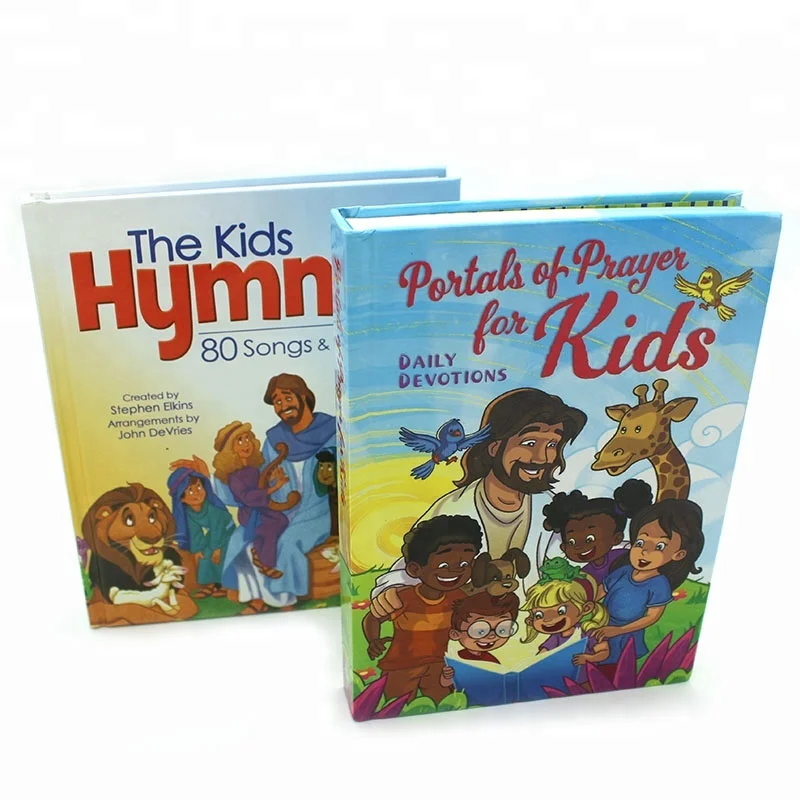 Kids Cartoon Bible Story Hardcover Book  Printing Service With Illustration