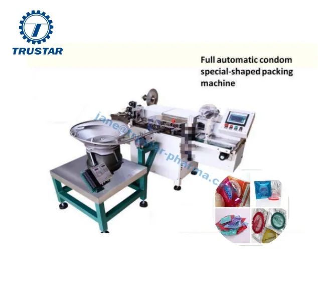 Automatic Single Line Condom Packing Machine with Round Shape