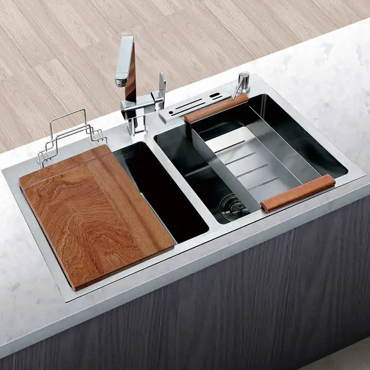 6045 Sanitary Ware Wash Basin Single  Bowl Stainless Steel Handmade Kitchen Undermount Sink