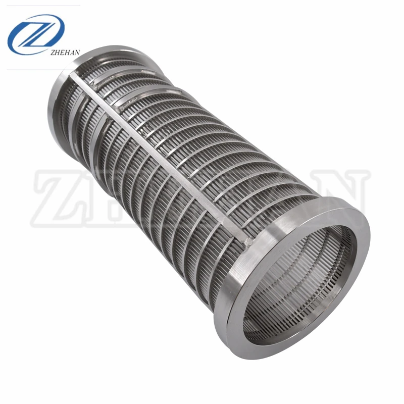 
ss 304 wedge wire screen filter for solids liquid separating machine 