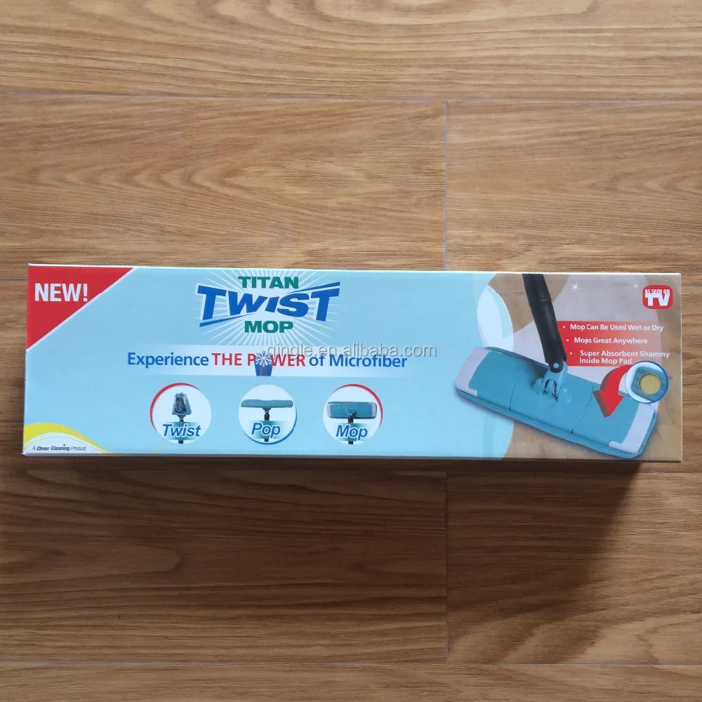twist mop, microfiber flat mop, easy mop without hand washing,