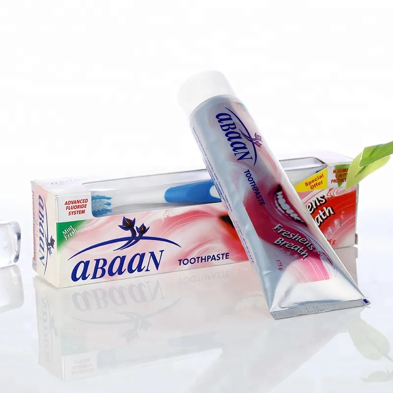 abaan fluoride toothpaste with toothbrush 175G