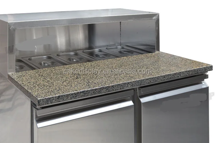 New Model Commercial Used Restaurant Hotel Pizza Sandwich Prep Table Refrigerator Salad Bar Fridge Display