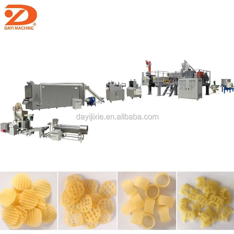 Sweet&Salty Caramel Coated Bugles Horn Corn Cap Snack Food Slanty Chips Machine Maker