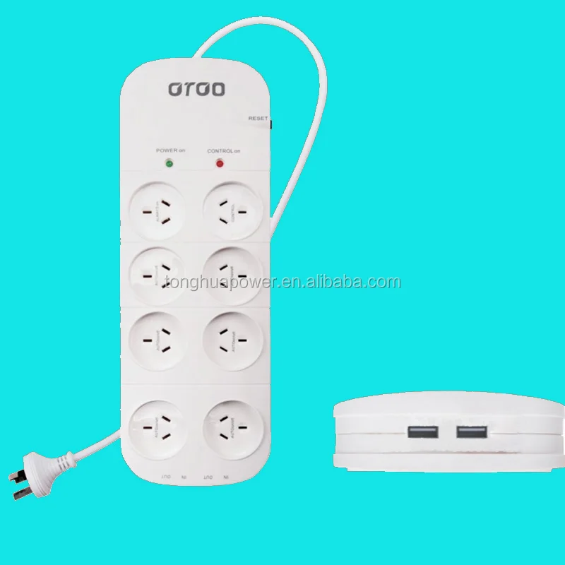 au saa master slave control power strip /australia standard saa 6 outlet power board with overload protector/ surge