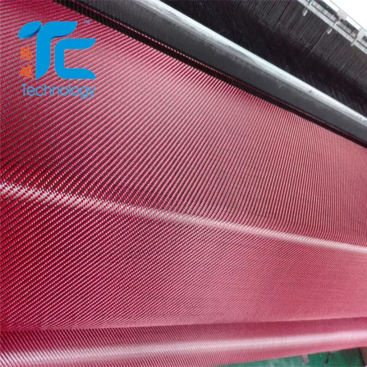 orange blue red yellow carbon aramid fabric