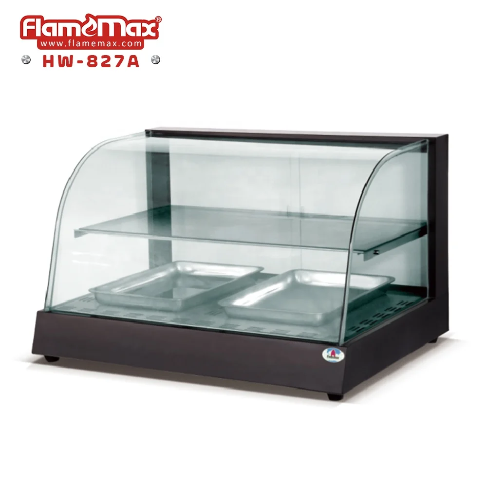 HW-8P Wet and Dry Heating Food Display Warmer Net Type Electric Showcase Counter