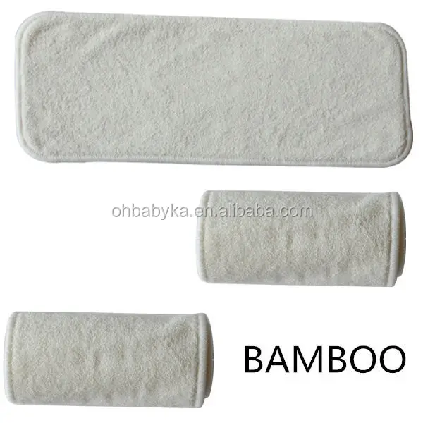 Wholesale Washable Cloth Diaper Insert Charcoal Bamboo Babies Design Plain Woven Soft Breathable