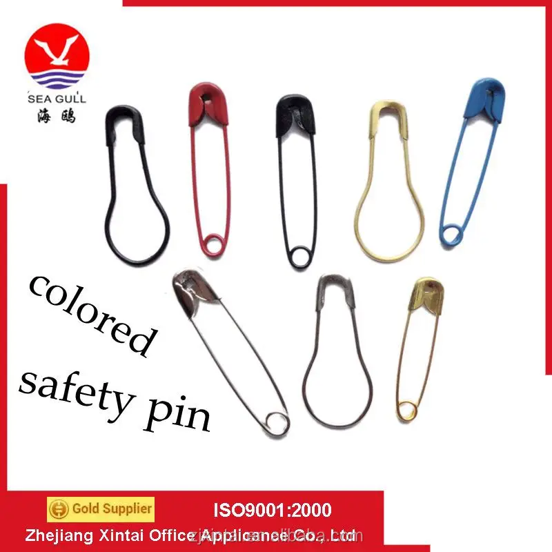 Wholesale clothing accessories metal safety pins, hijab safety pins