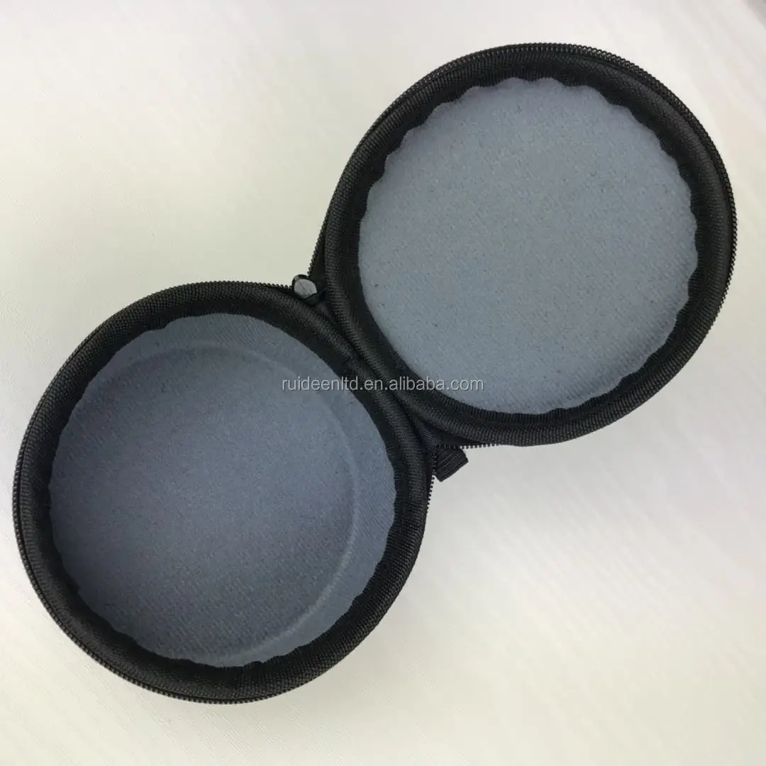 
10.5CM Diameter, 5.5CM Height 1680D Nylon Surface Material Round Hard Shell EVA Case for Speaker(LZH-15) 