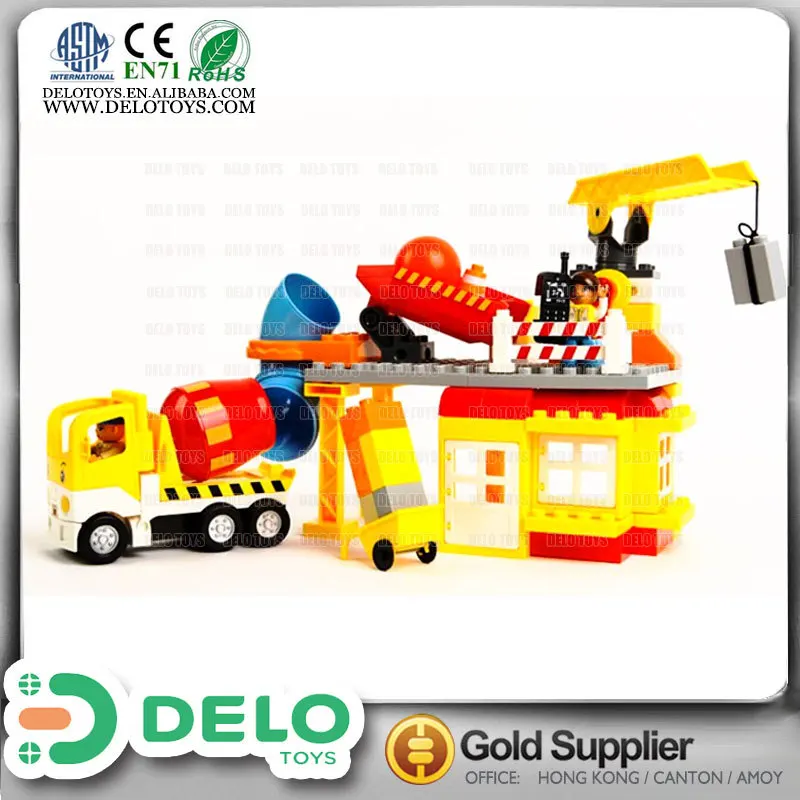 2014 новые продукты на рынке дешевый маленький пластмассовые игрушки строительные блоки строительной площадке DE0083003