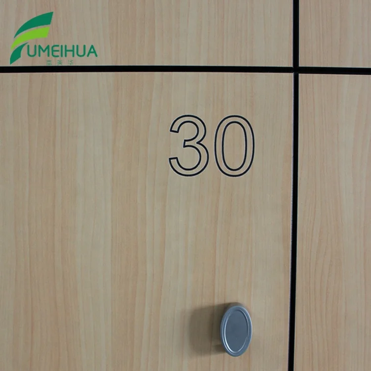 Factory Price Wood Grain Color HPL Locker for Fitness Club