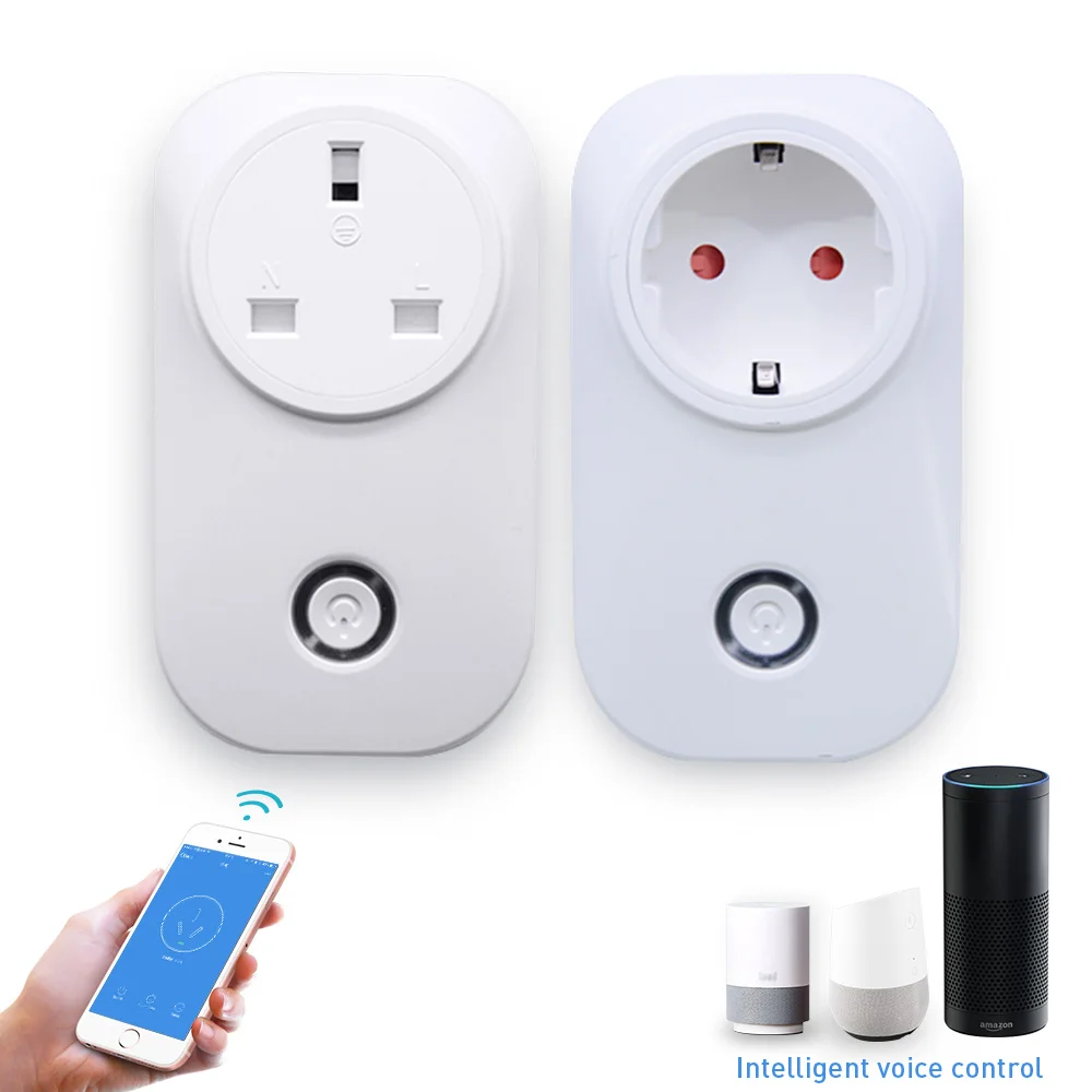 Mokosmart ЕС Великобритания беспроводной Розетка Wifi Smart Power Strip для amazon alexa или эхо в горошек