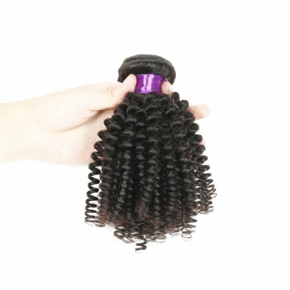 100% Brazilian human Hair Natural Color Kinky Curl human locks