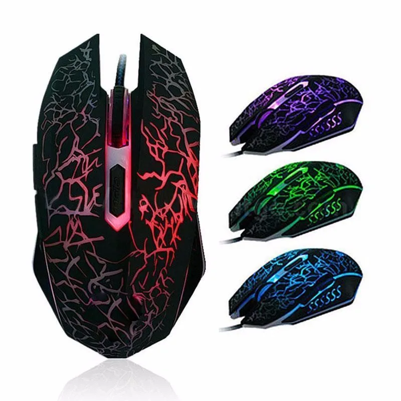 Shenzhen 7 Colors LED Lighted OEM 6D Cheap Gaming Mouse