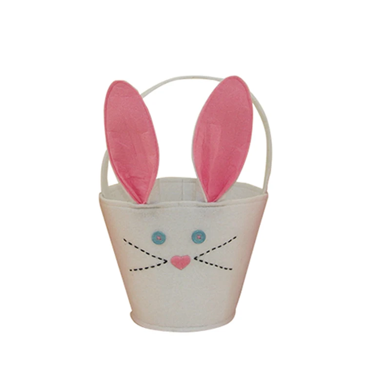 
high quality easter felt egg basket decoration 