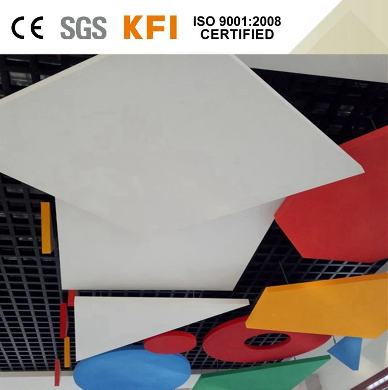 Attractive fiberglass suspended acoustic ceilings