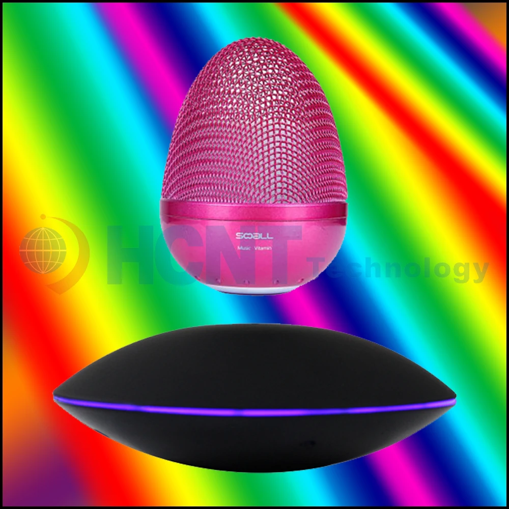 Лучшее качество touch key светодиодные ротари maglev Левитации bluetooth динамик