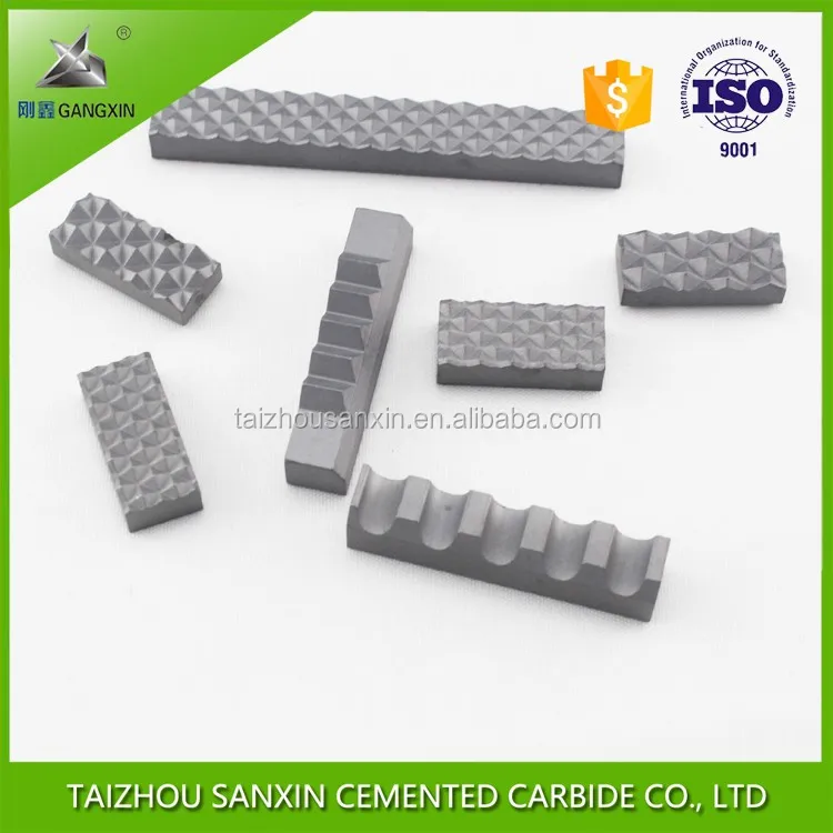 China supplier sintered yg8 tungsten carbide gripper inserts for chuck jaws sanxin
