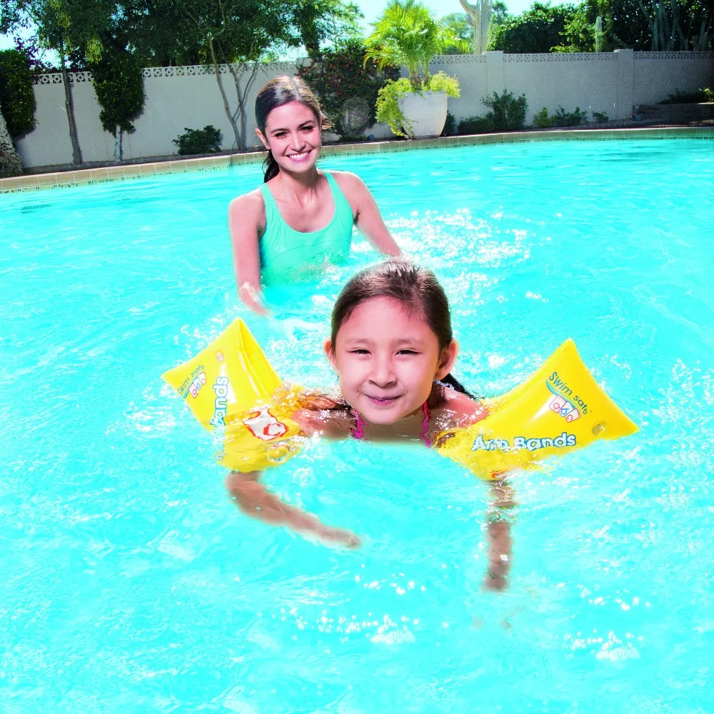 2025 New Design! Bestway 32110 Swim Safe Armbands Step C Safe Step Shoes