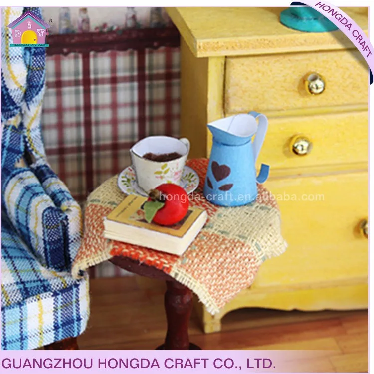 Simulation Furniture Diy Miniature Doll House Wooden House Miniature Wood Crafts Houses Diy Wooden Dollhouse Miniature