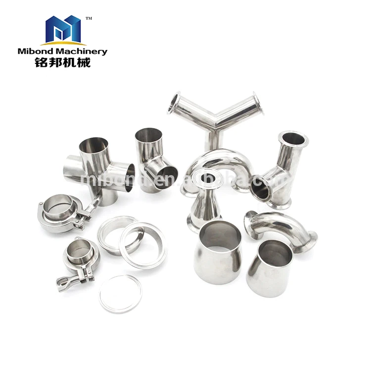 1-20 Inch Stainless Steel SS 304 Heavy Duty Sanitary Tri Clover Clamp Fitting