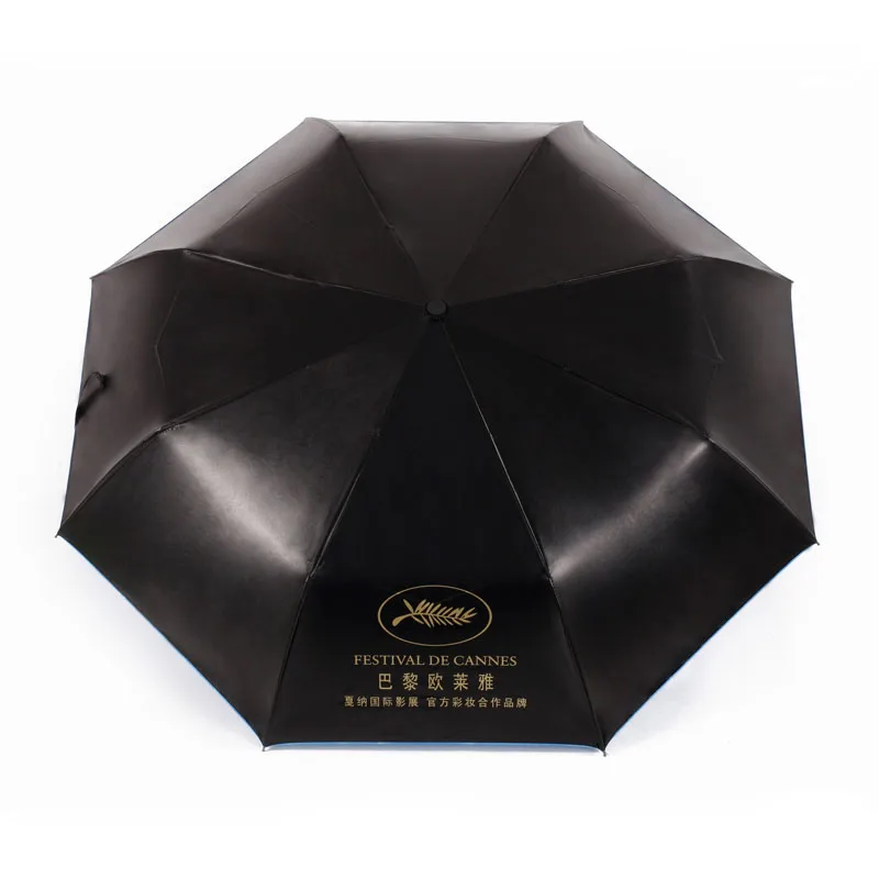 cheap umbrella with blue sky printing or white cloud printing