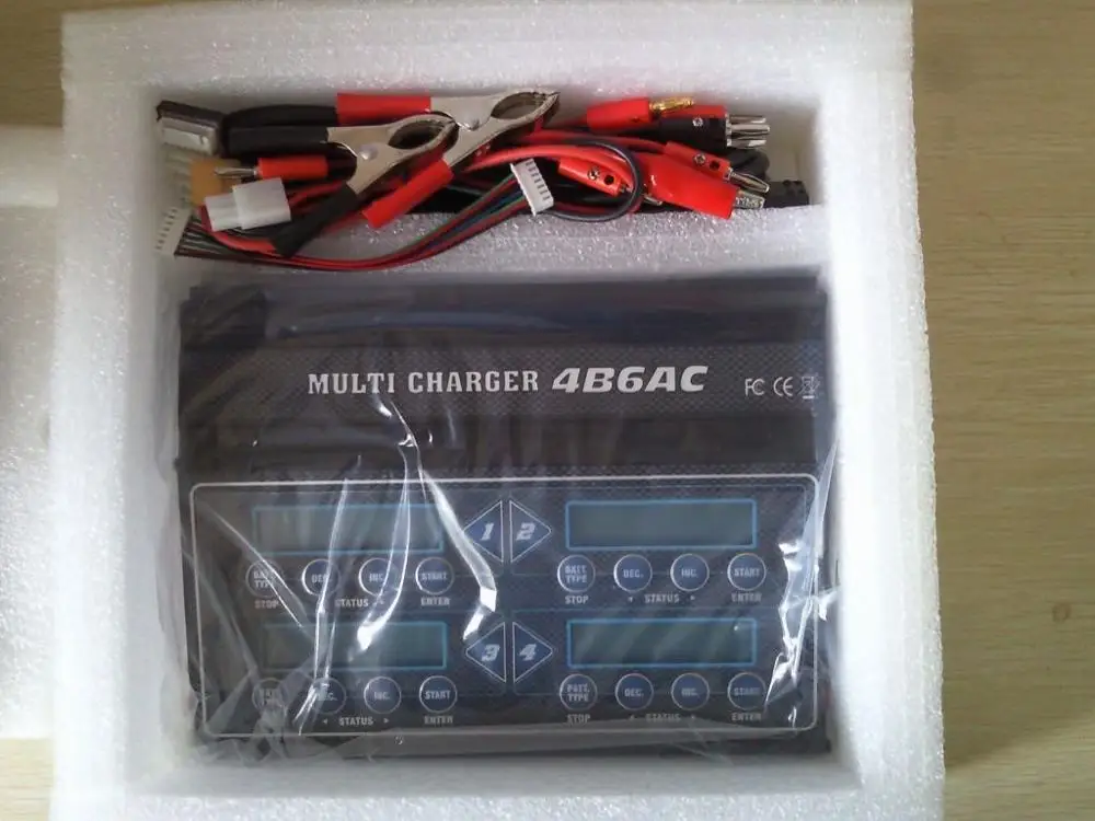 4B6AC 4x80 Вт RC Lipo Баланс Зарядное устройство/разрядник