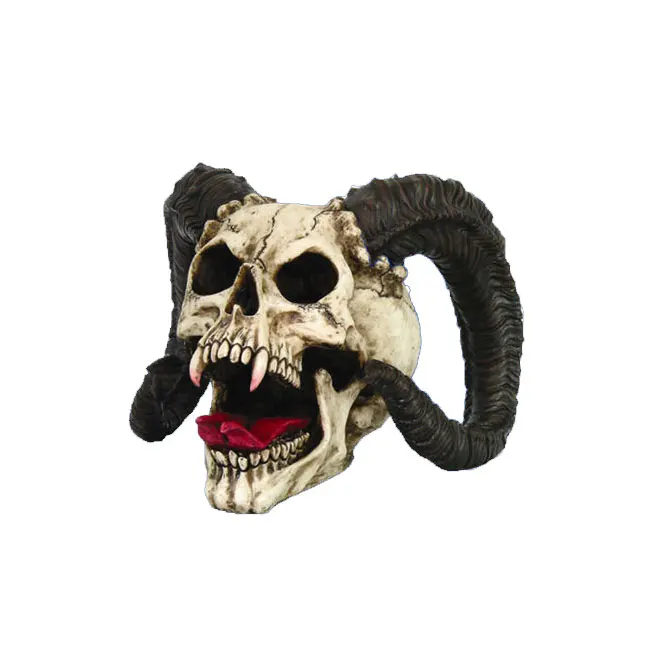 Гигантские бараньи Рогатые вампиры клыки статуя Хэллоуин Статуэтка