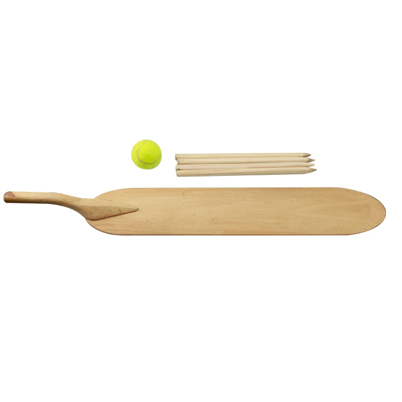 Wooden Cricket  Bat with   Tennis Cricket Ball for 8-12 age