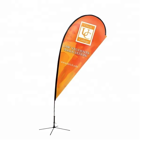 Personalized Digital UV Tear Drop Wing Banner Marketing Automotive Insurance Education Industries Great Trade Show Giveaways