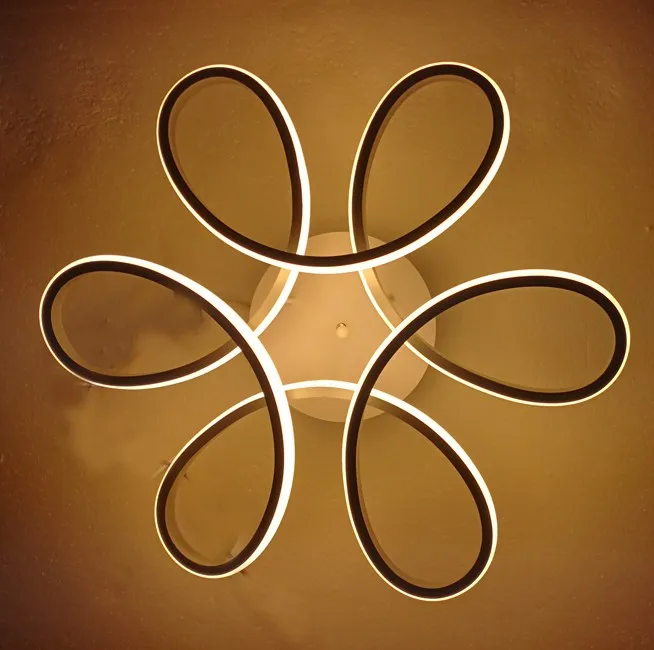 Decorative bedroom led Ceiling Light , Modern Aluminum + silica gel  materials  Led Chandelier Fixtures  (FB59-6C)