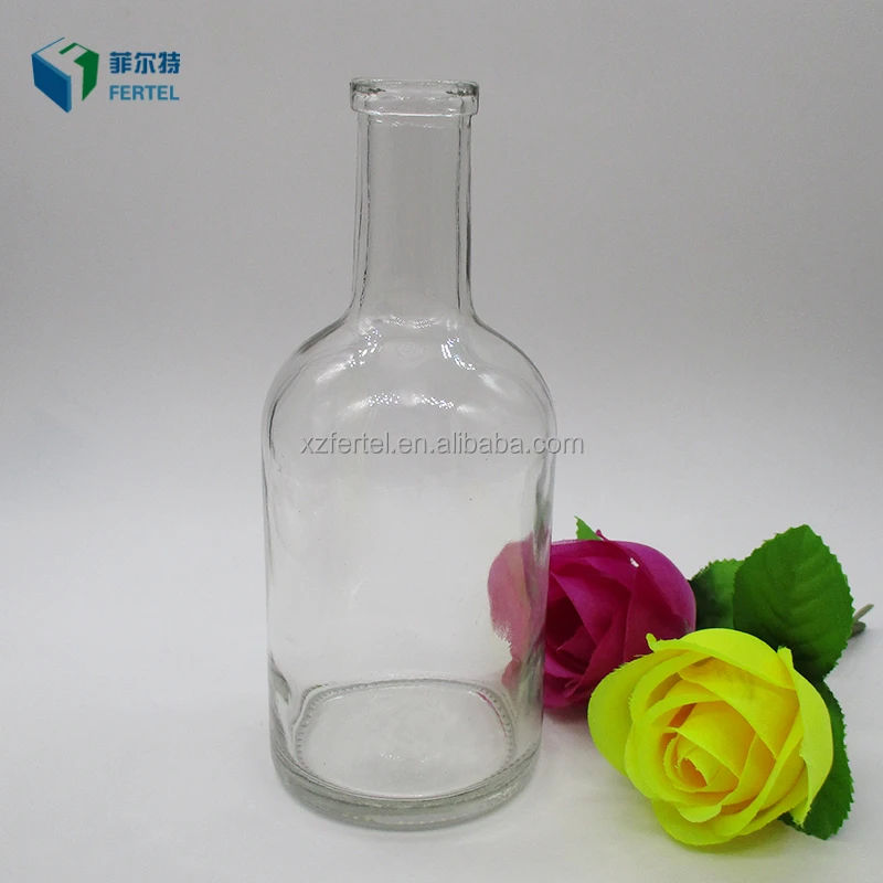Recycled Glass Bottle with Cork for fragrance