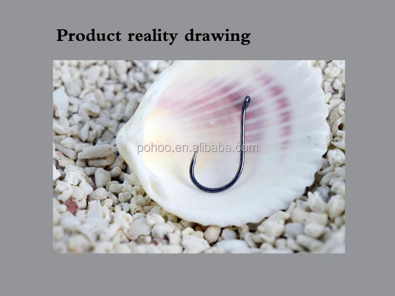 Chin with ring double barbs on point high sea fishing hook