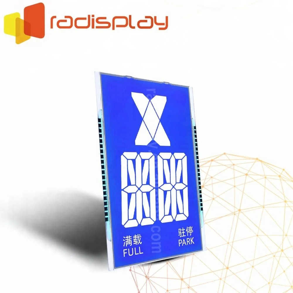 
Customized 7 Segment Blue STN Panel Elevator Lcd Display 