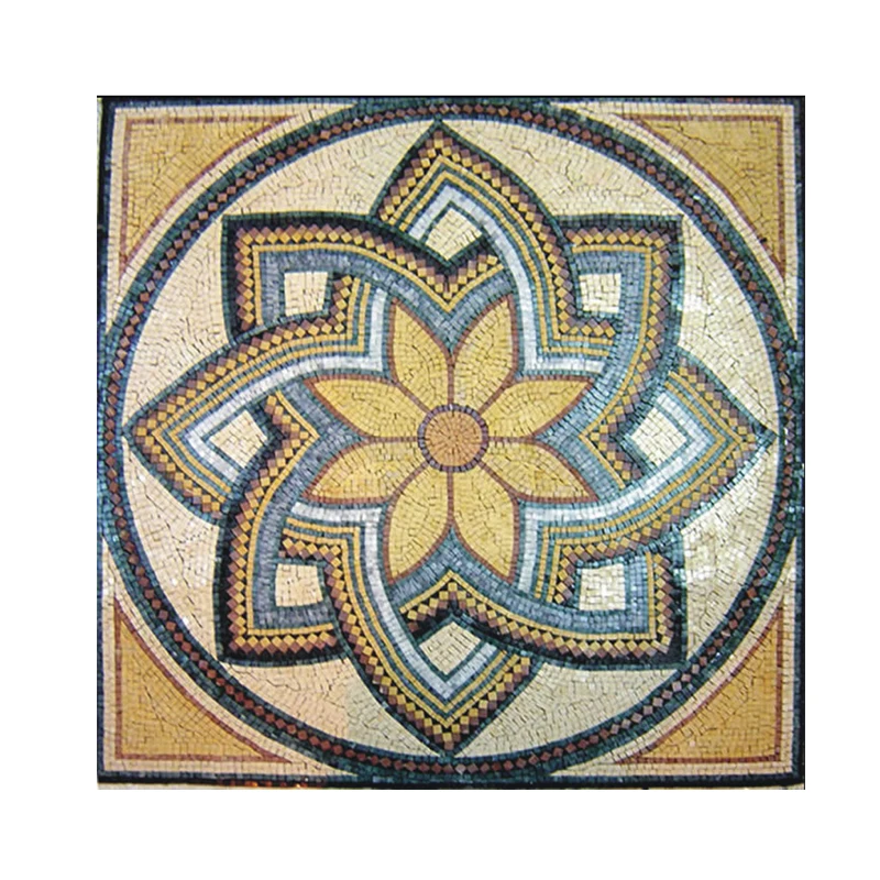 Marble Mosaic tile Round Mosaic Medallion Floor Patterns